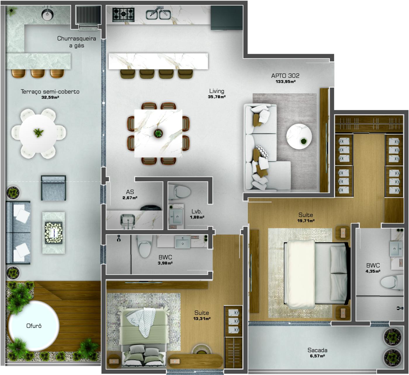 Planta apto diferenciado 302
