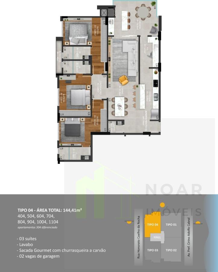 Planta apto tipo 4